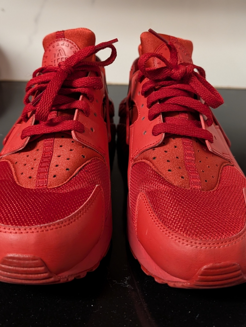 Nike Air Huarache "Varsity Red" Sneakers Men's Size 9 Used Exc/Box - Picture 4 of 14